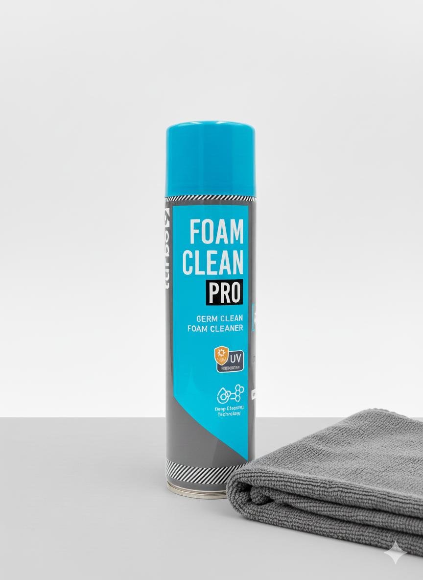 TURBO9 Foaming Car Interior Cleaner (580 g) | Upholstery and Leather Cleaner | Removes Tough Stains and Dirt Inside Your Car