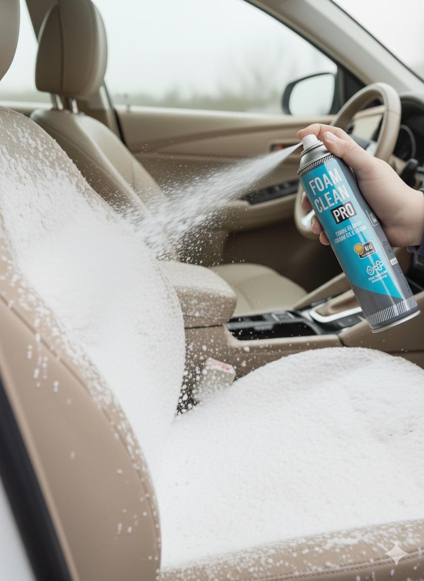 TURBO9 Foaming Car Interior Cleaner (580 g) | Upholstery and Leather Cleaner | Removes Tough Stains and Dirt Inside Your Car - Image 3